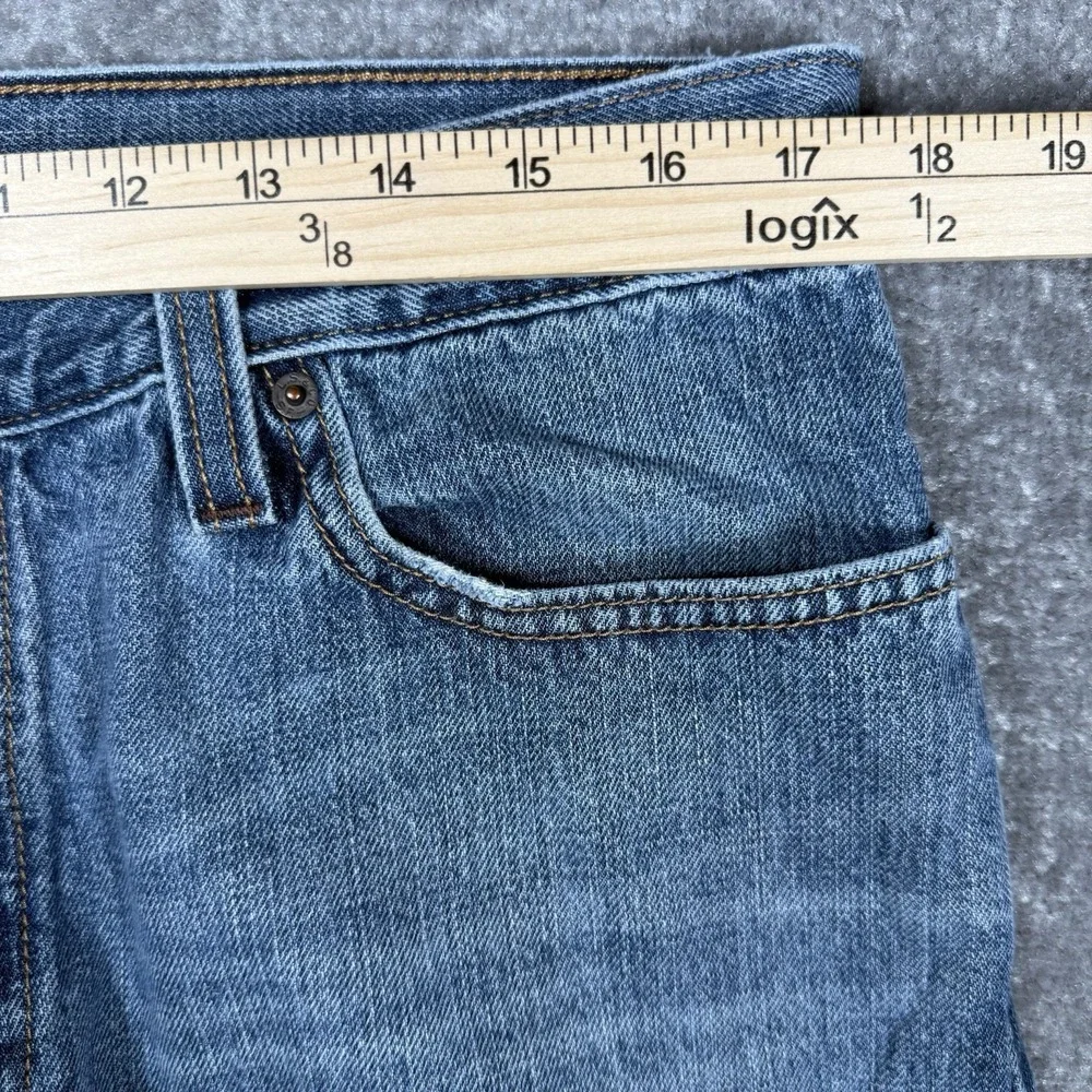 Levi's 527 Men's 36x32 (Fits 35x33) Blue Denim Low Boot Cut Distressed Y2K‎